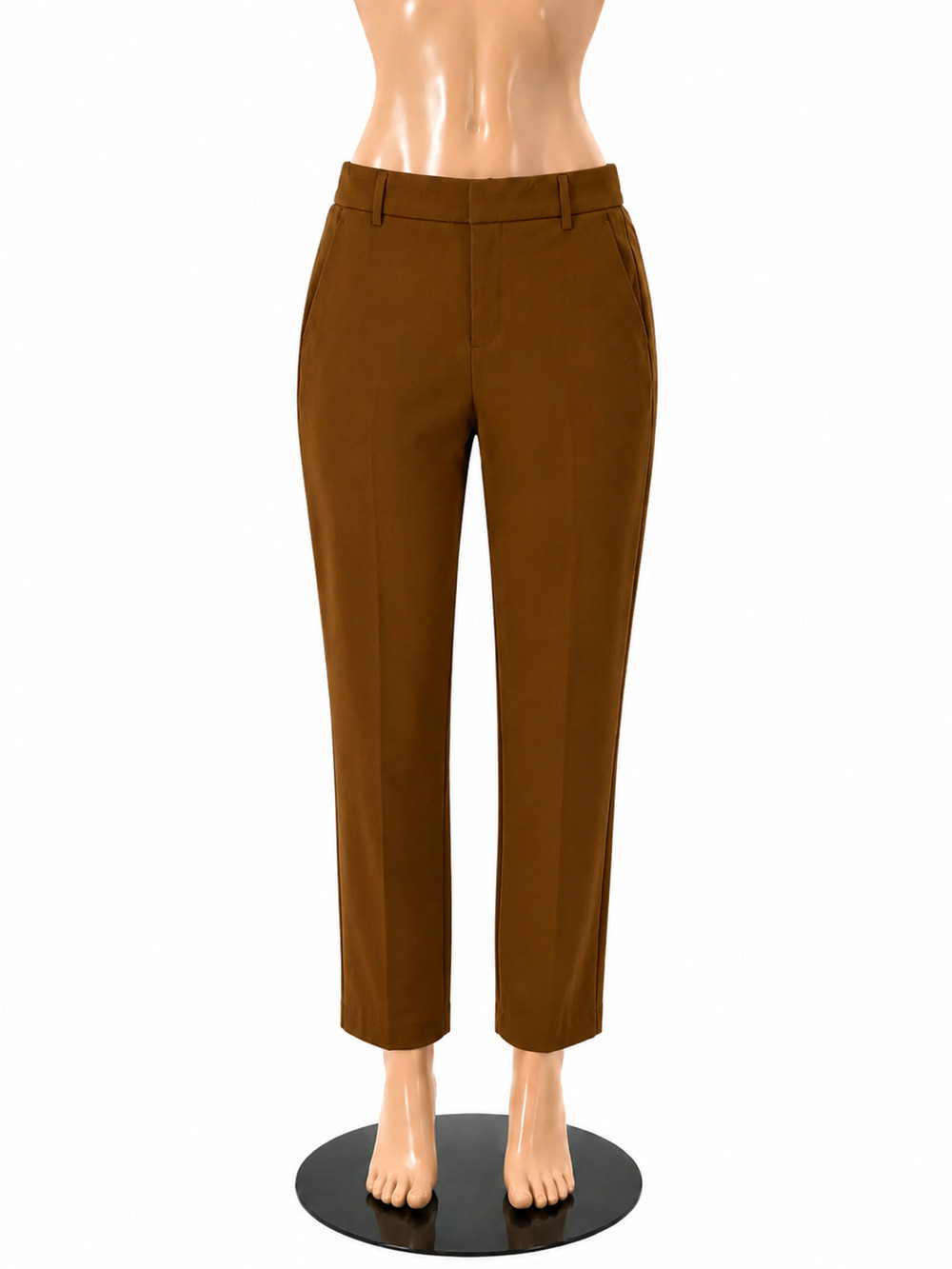 Liverpool Kelsey Knit Trousers Camel Tan Stretch Pants Size 8